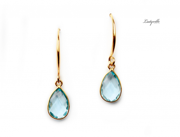 Topas Ohrringe Geburtsstein Dezember Himmlische Ohrringe Edelstein Schmuck Geschenk für Sie Frau Freundin Mutter Schwester